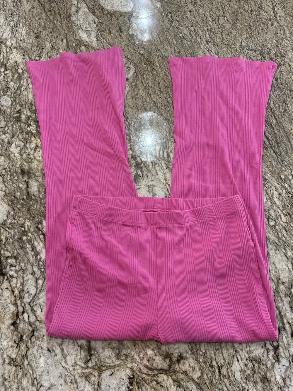Aerie Ribbed Flare High Waisted Pants